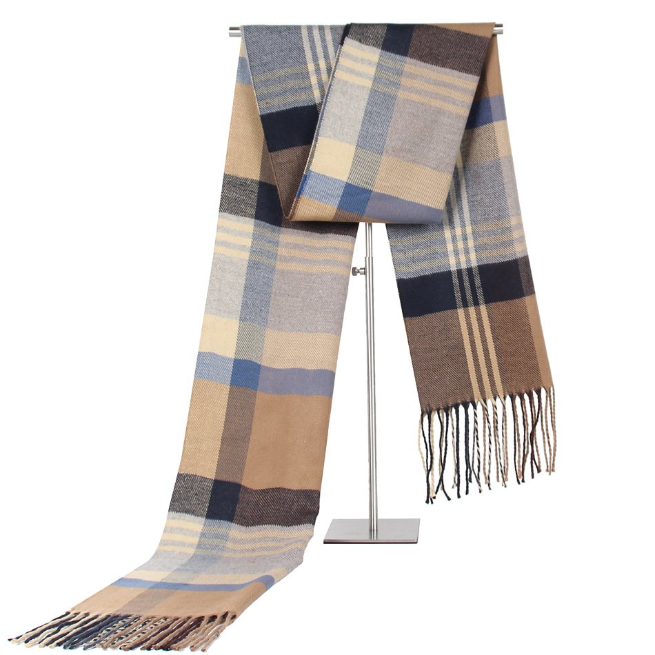 3b52e77a2ccb49150d4d7d0abf5d7b22.jpeg Men's Striped Faux Cashmere Scarf 6 Colors - Image 1